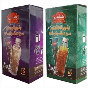 ساشه خاکشیر نبات و ساشه تخم شربتی نبات